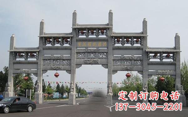 江西精美大理石牌坊雕塑