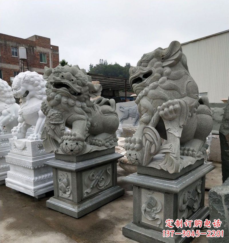 江西大理石南方狮子雕塑