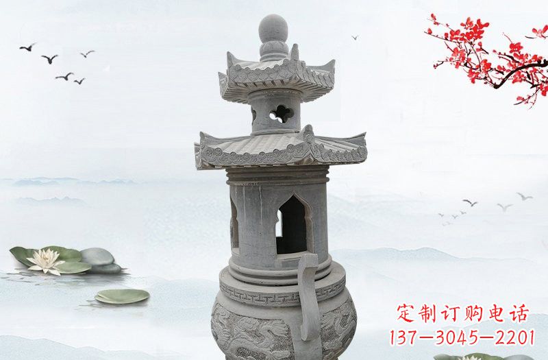 江西精美工艺石香炉雕塑