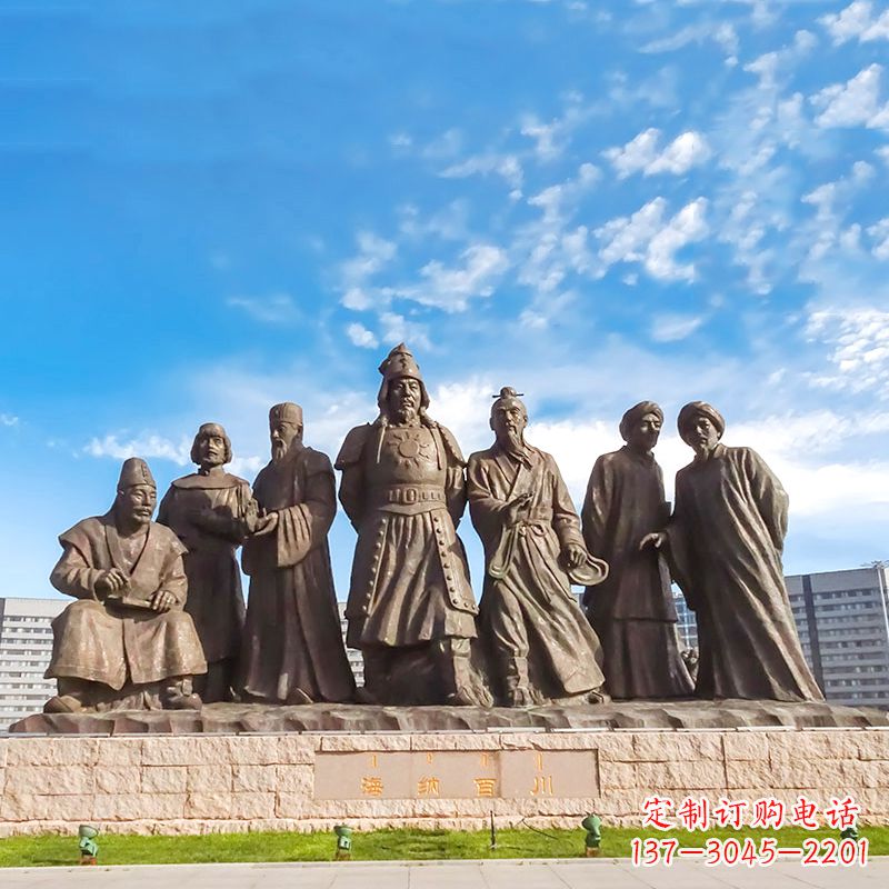 江西成吉思汗雕塑,赞颂大蒙古国建国者