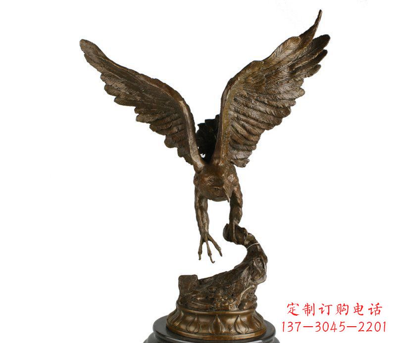 江西大鹏展翅老鹰铜雕塑