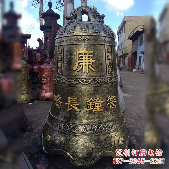 江西特色大型铜钟雕塑