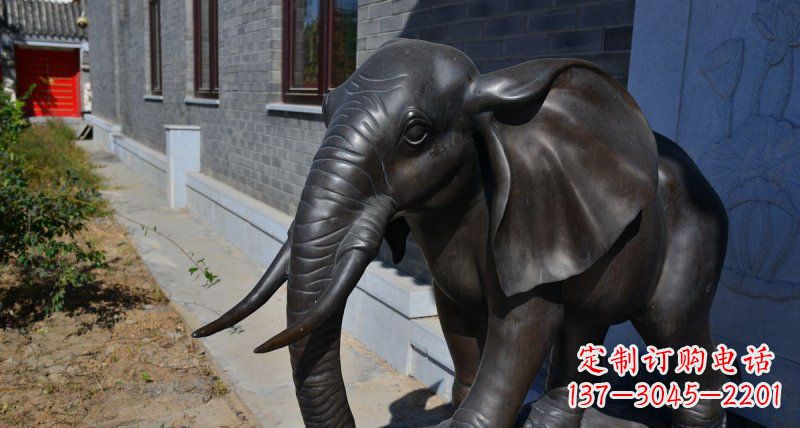 江西优雅大象铜雕