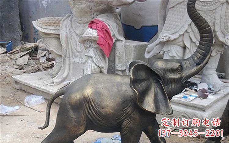 江西精美大象铜雕
