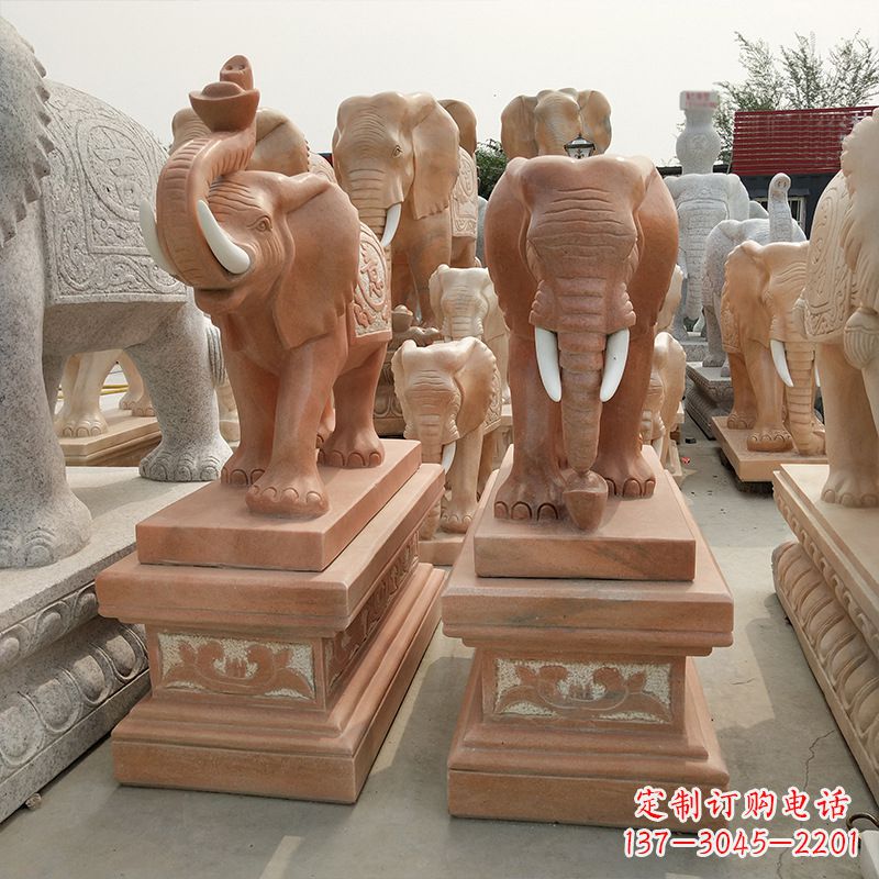 江西大象水缸石雕塑