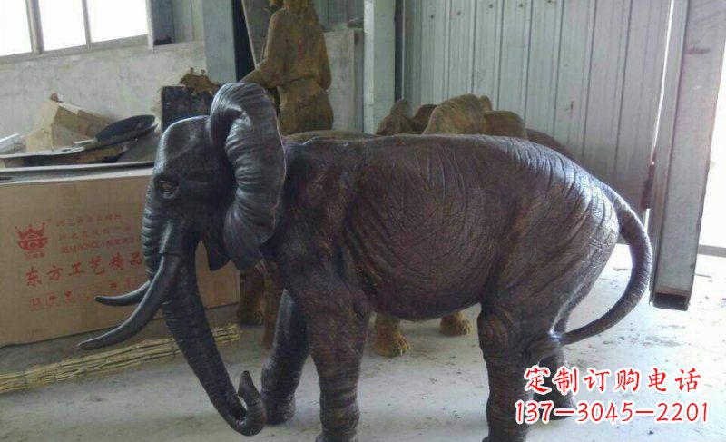 江西大象铜雕广场动物雕塑