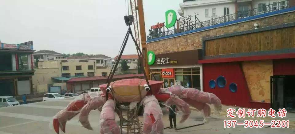 江西11英寸不锈钢螃蟹雕塑