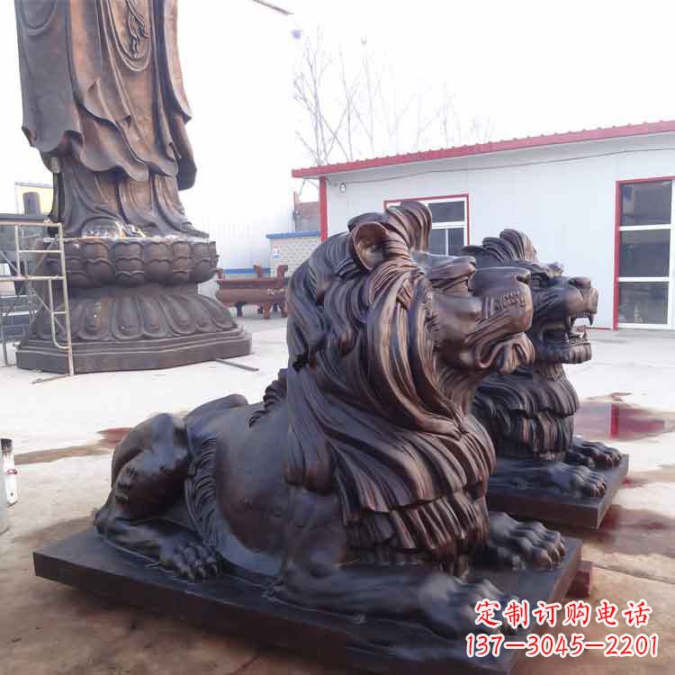 江西大型纯铜汇丰狮子