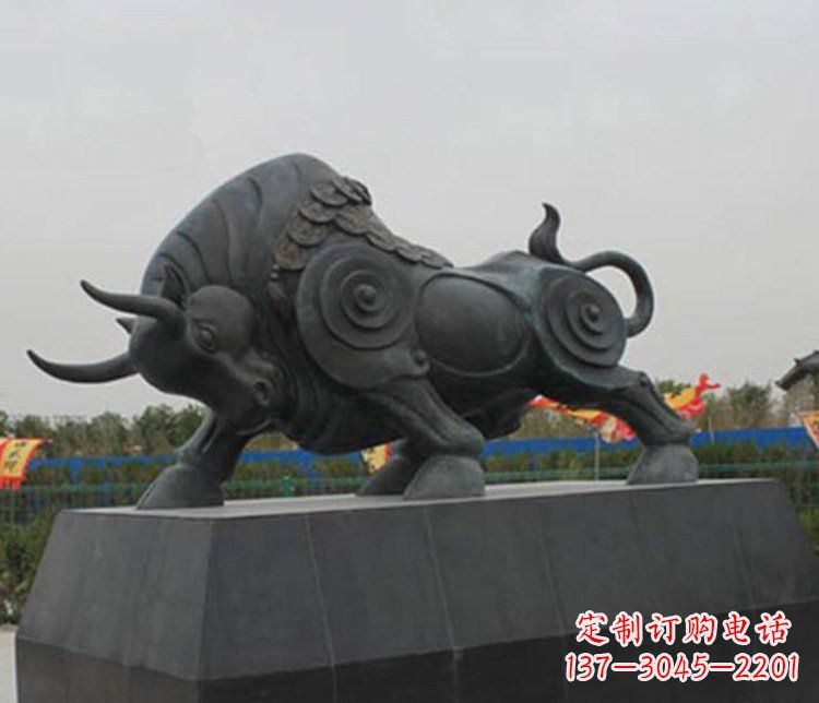 江西大型动物雕塑铜雕牛摆件