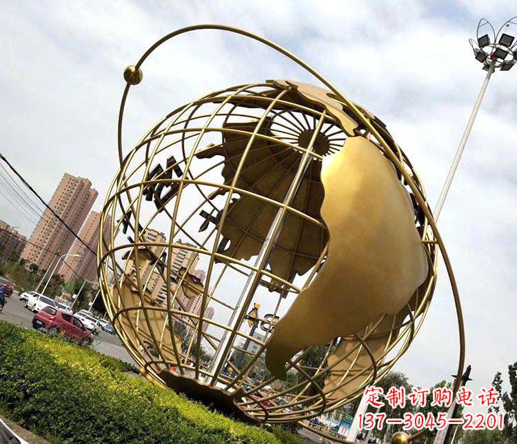 江西地球仪不锈钢雕塑拓宽视野,致敬世界