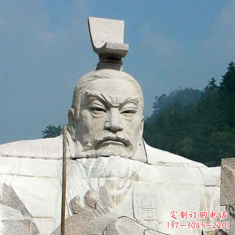 江西汉武帝刘彻石雕塑