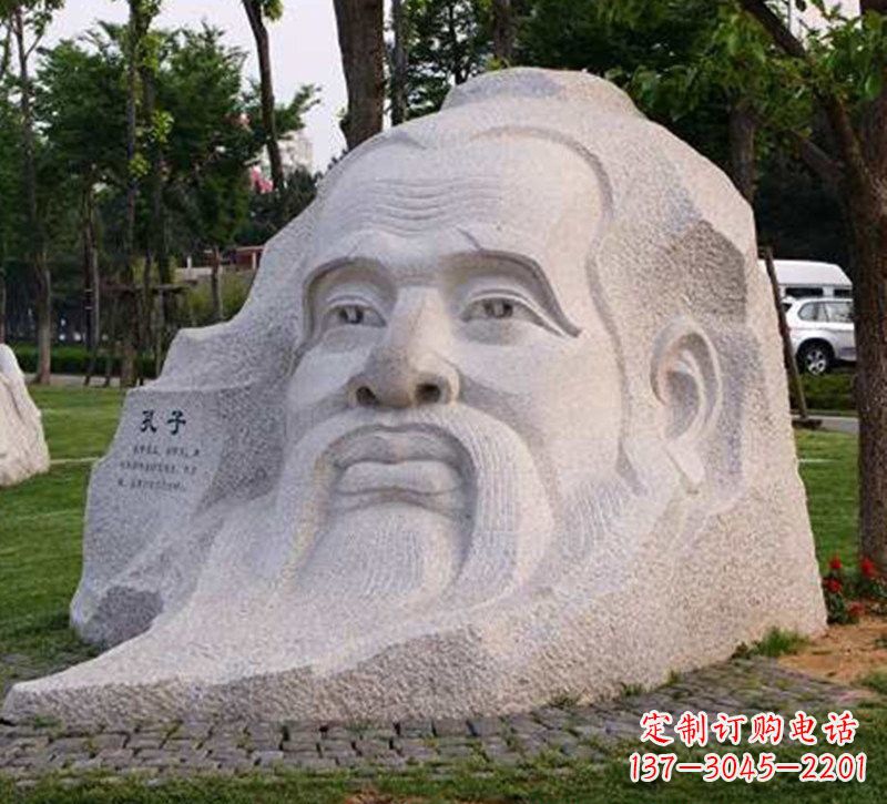 江西大型孔子头像石雕