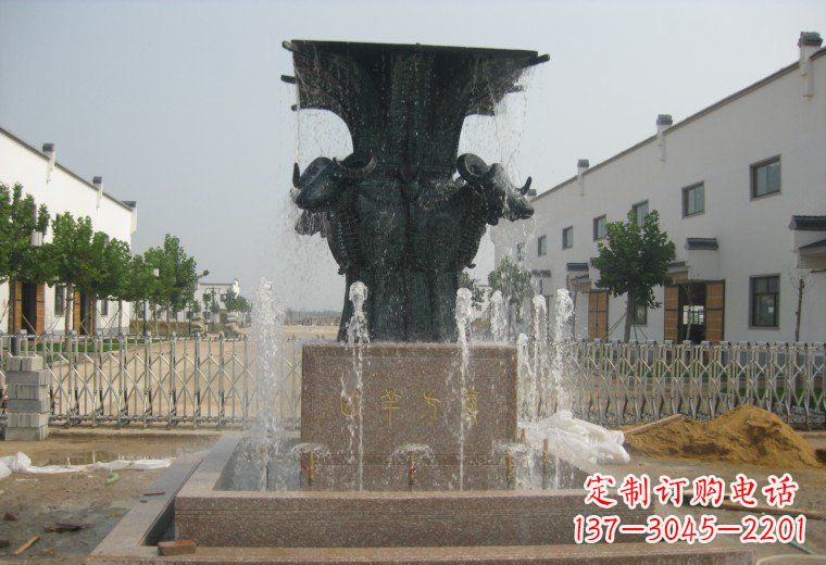 江西精美铜制喷泉雕塑