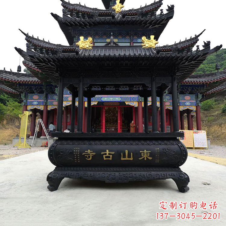 江西优雅古典大型香炉雕塑