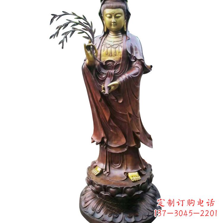 江西大型铜雕观音雕塑