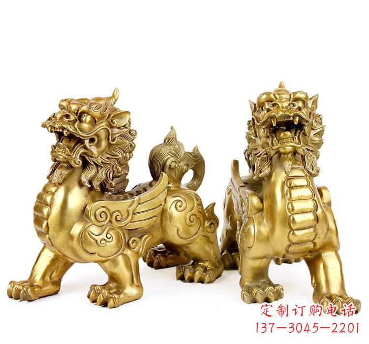 江西豪华大型铜貔貅雕塑
