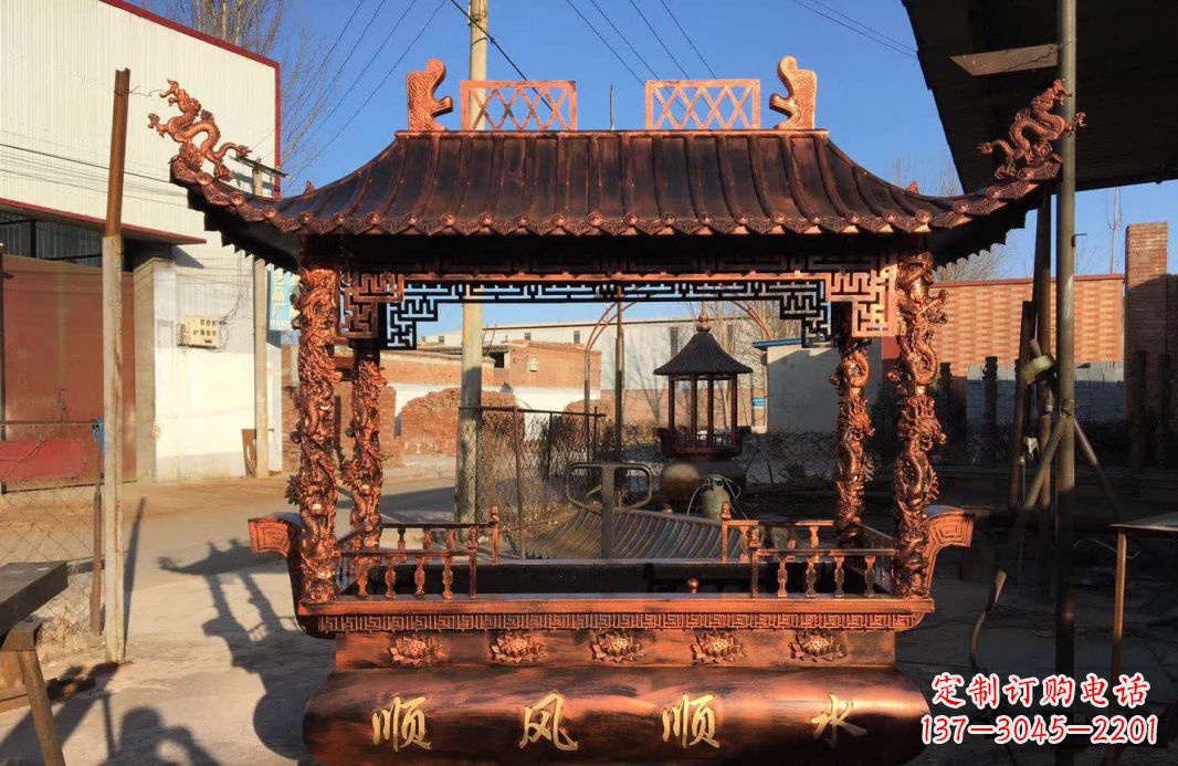 江西大型铜雕香炉精美绝伦,打造完美家居装饰