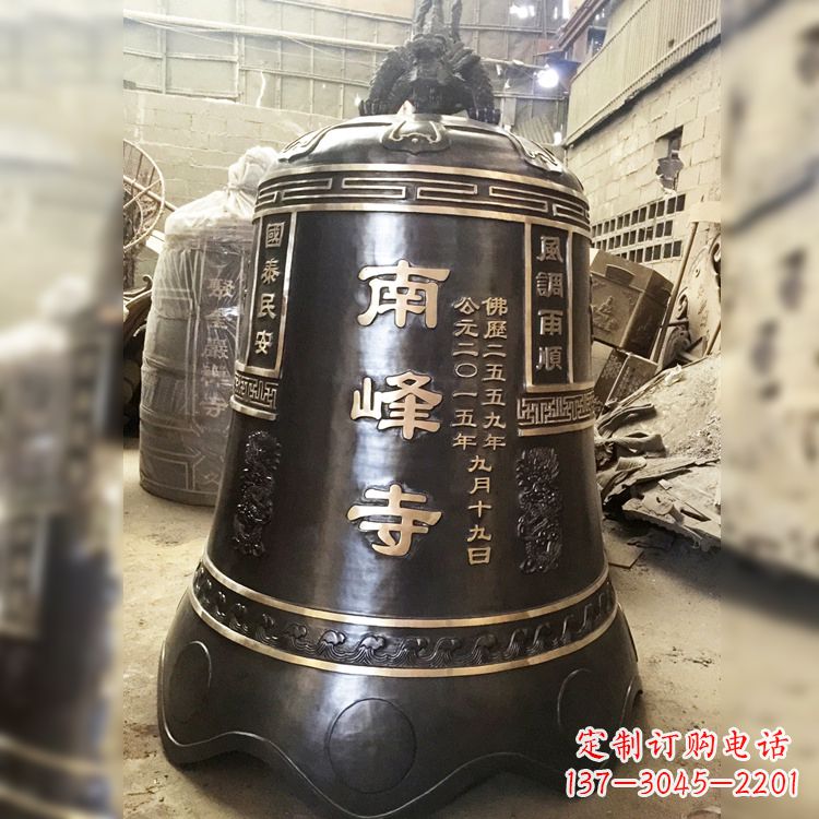 江西大型铜钟雕塑,用精湛工艺刻画出非凡品质