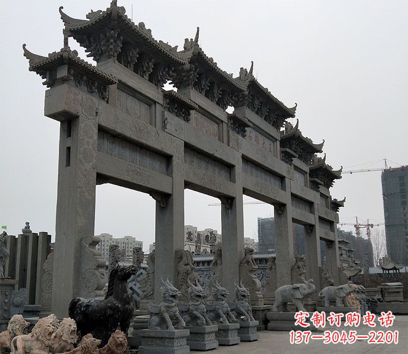 江西精美仿古牌坊石雕