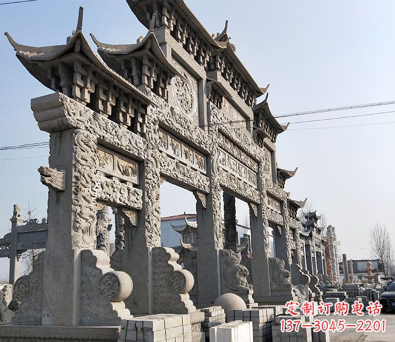 江西中国古典牌坊石雕定制