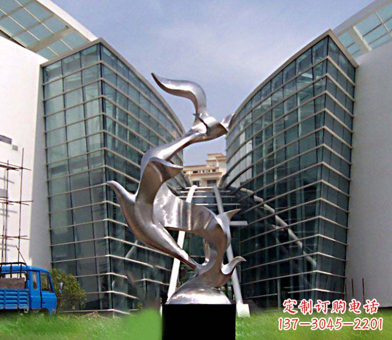 江西大雁城市不锈钢雕塑