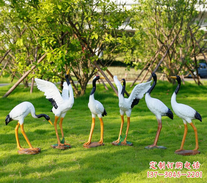 江西丹顶鹤抽象雕塑