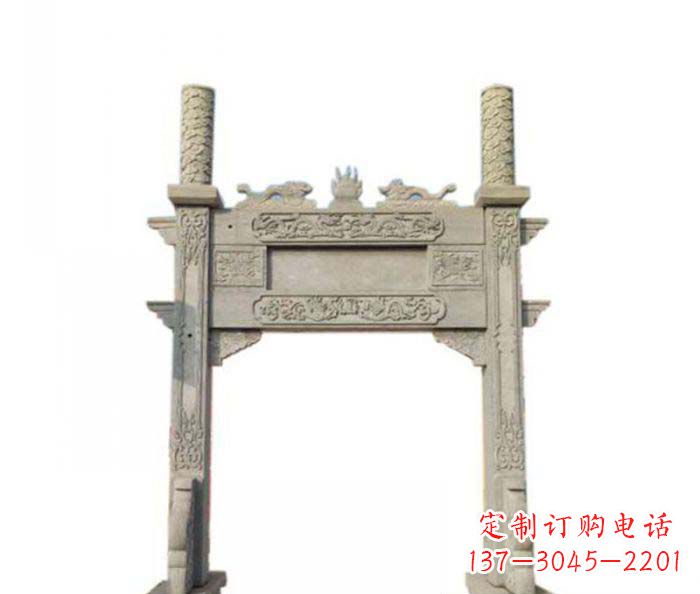 江西产品名称中领雕塑-牌坊石雕
