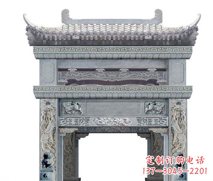 江西精美石雕牌坊雕塑