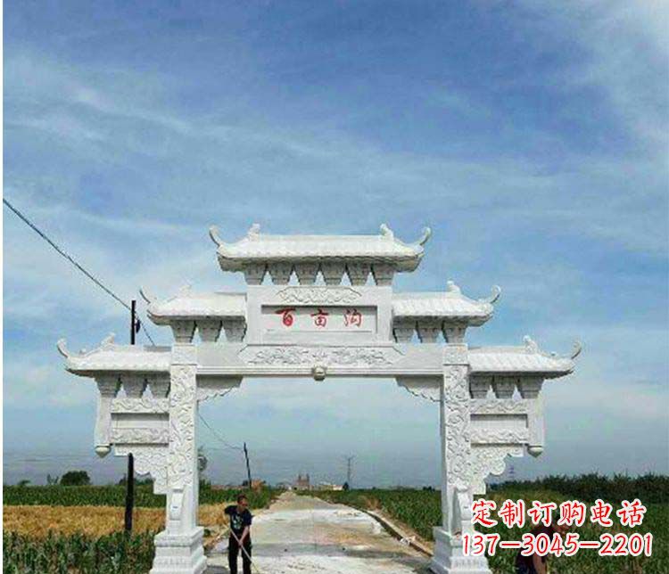 江西西方风格石牌坊石雕