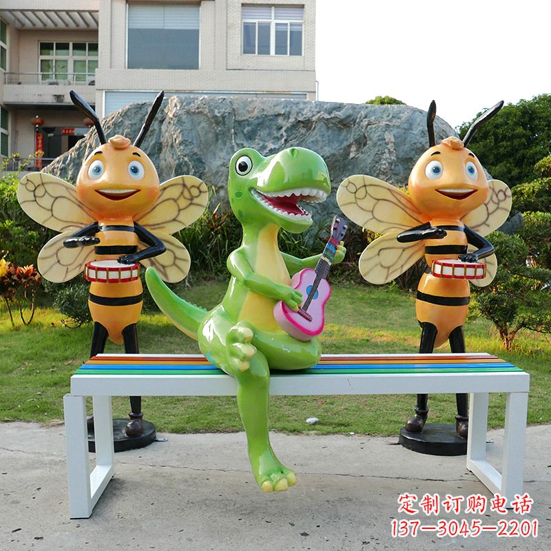 江西吉他恐龙雕塑