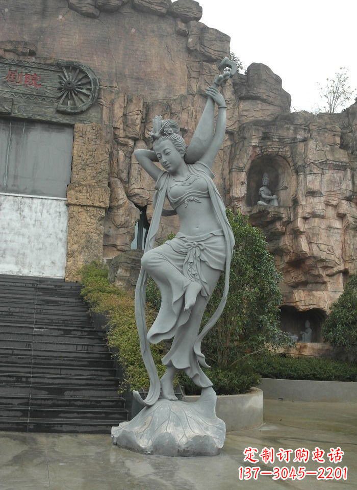 江西琵琶飞天人物石雕