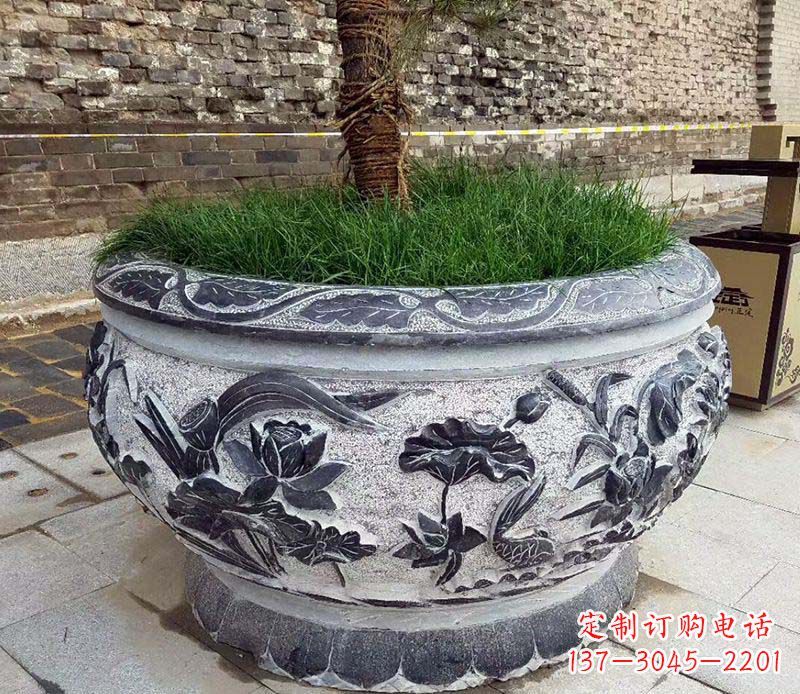 江西道路景观花盆石雕