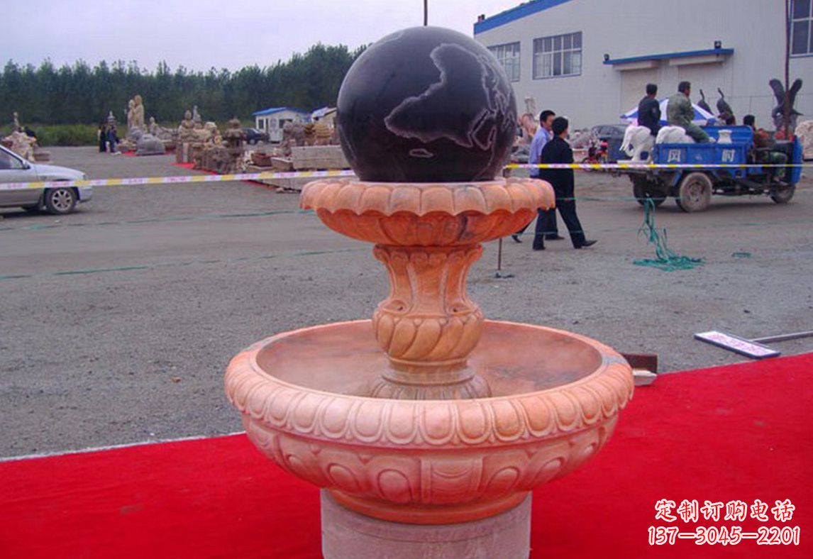 江西德化精美风水球雕塑