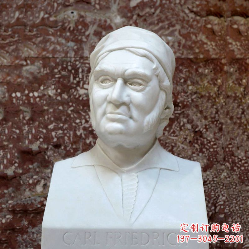 江西德国著名数学家高斯汉白玉石雕塑