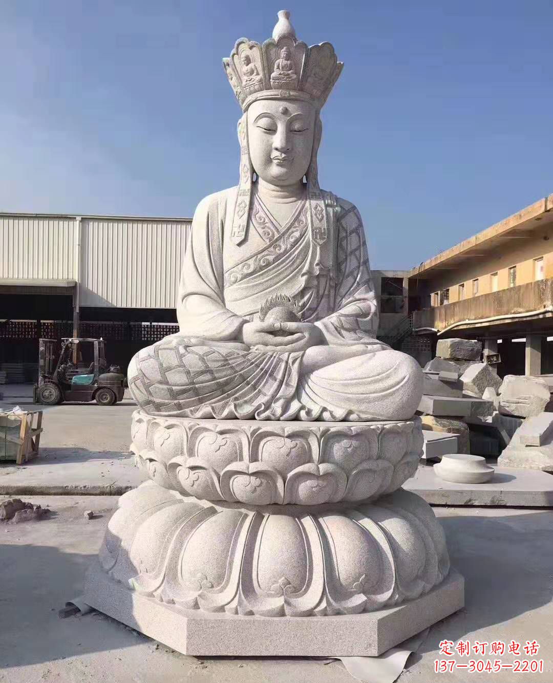 江西精美雕塑——地藏王石雕佛像摆件