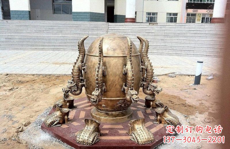 江西精致细节 壮丽地动仪铜雕
