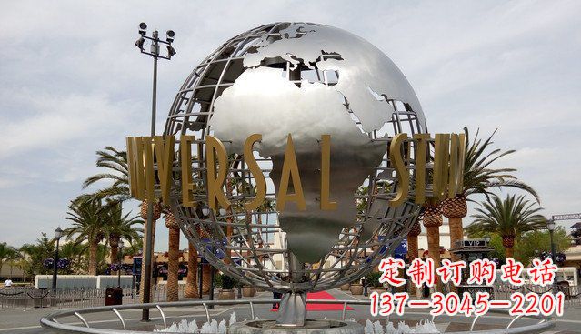 江西中领雕塑——不锈钢地球雕塑