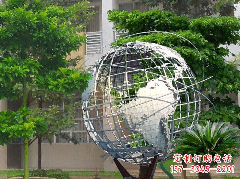 江西精美装饰的不锈钢地球雕塑