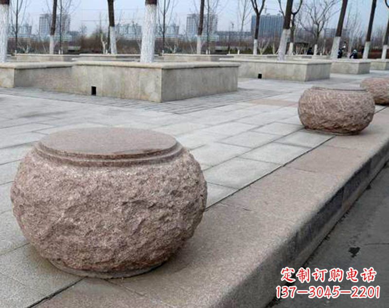 江西灯笼型公园广场装饰石球