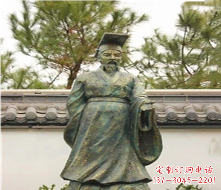 江西帝王汉武帝人物铜雕