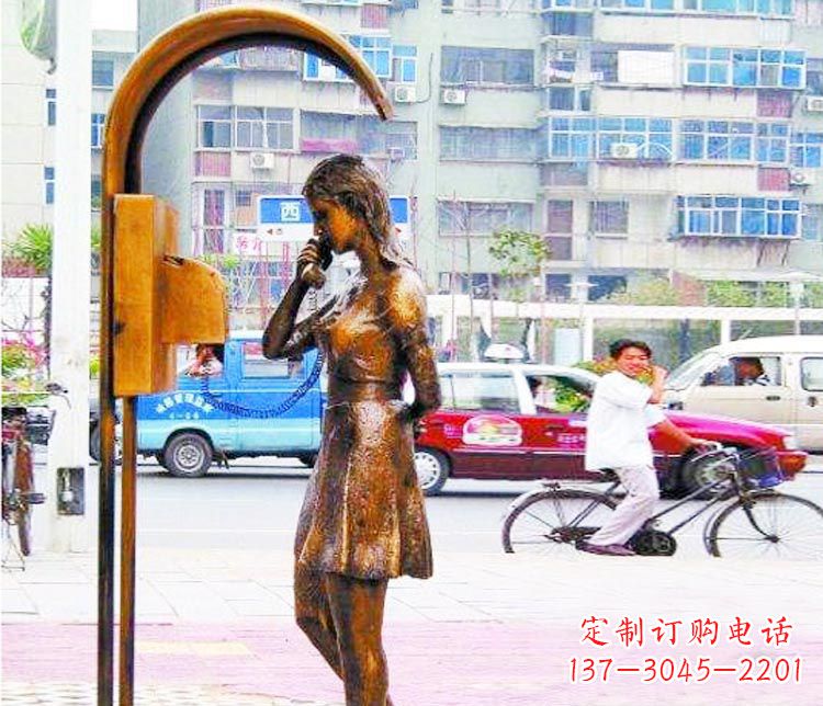 江西女孩铜雕塑——艺术的象征
