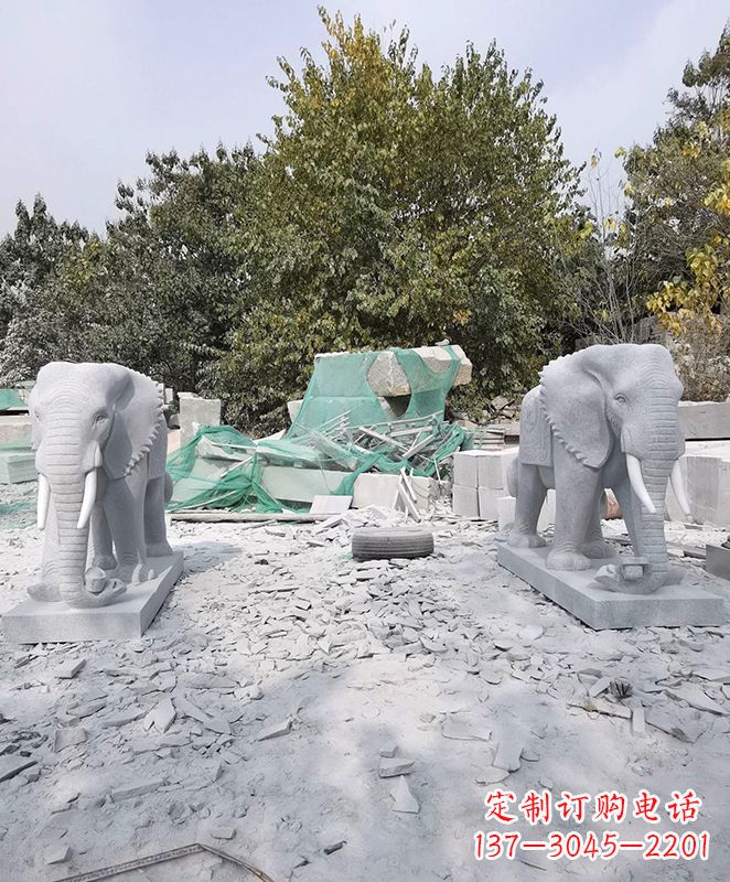 江西雕刻大象的石雕
