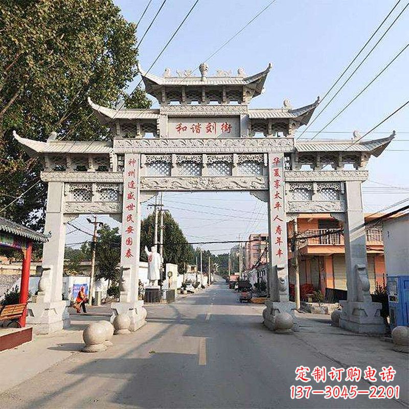 江西牌坊雕塑-精致的艺术精品