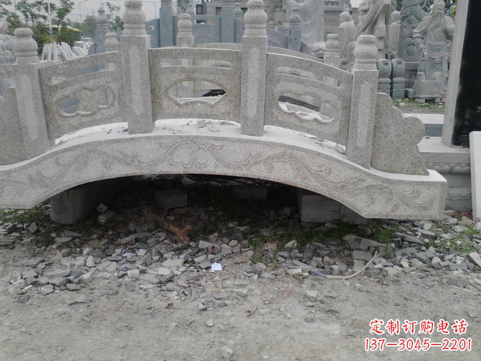 江西精美石桥雕塑，点缀庭园之美