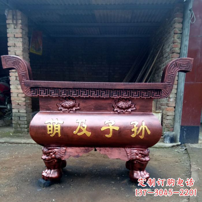 江西特色铜香炉雕塑
