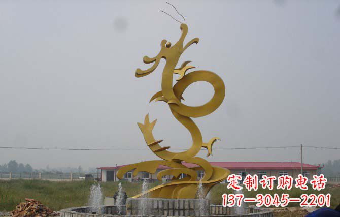 江西雕塑飞龙 不锈钢雕塑龙