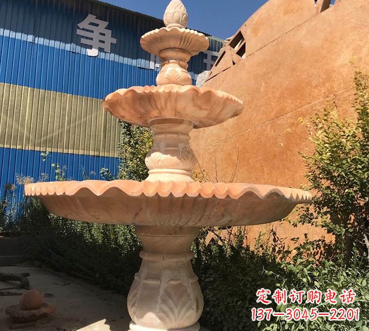 江西跌水盆喷泉石雕