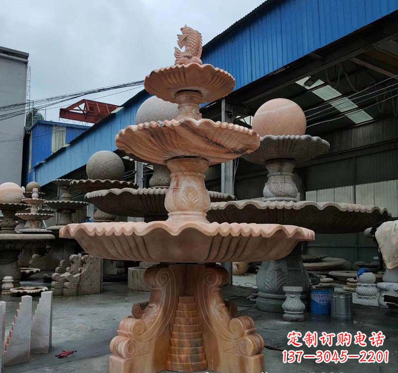 江西跌水钵石雕喷泉