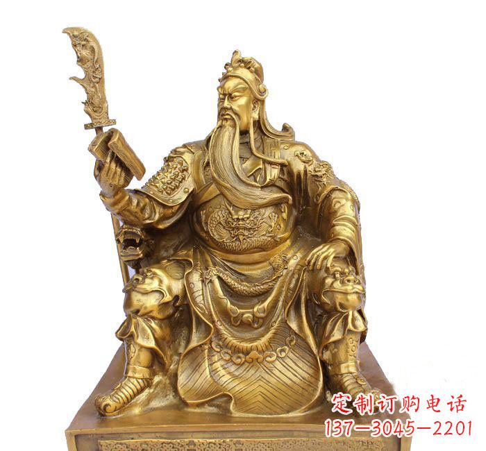 江西精美关公铜雕
