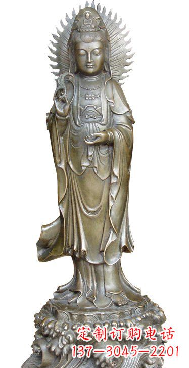 江西渡海观音铜雕塑,定制专属你的福缘